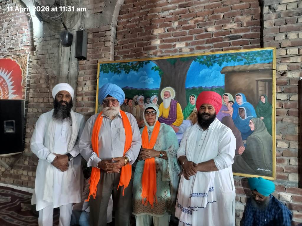 बैसाखी समागम पर सरपंच अवतार सिंह मझारी ने भेंट किया राशन गुरु घर द्वारा किया गया सम्मान